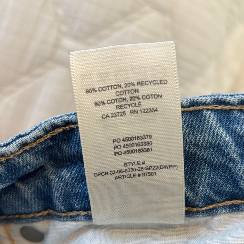 Aritzia Light Blue Straight Leg Jeans - Picture 7 of 7
